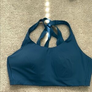 lululemon blue Teal Sports Bra high support 36D